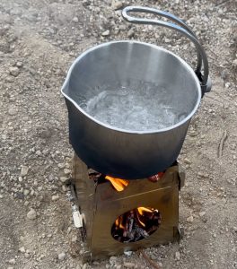 Stoker Stove water boil