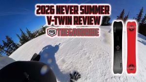 Never Summer V Twin Snowboard Review by The Good Ride