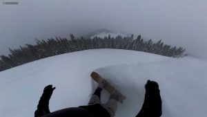 Union Rover Carbbon Pow turn