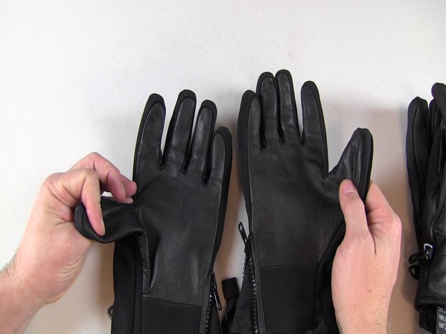 burton ak tech leather glove