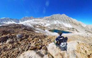 Hiking with CEP knee sleeve