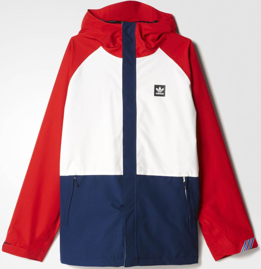 adidas snowboard jacket red