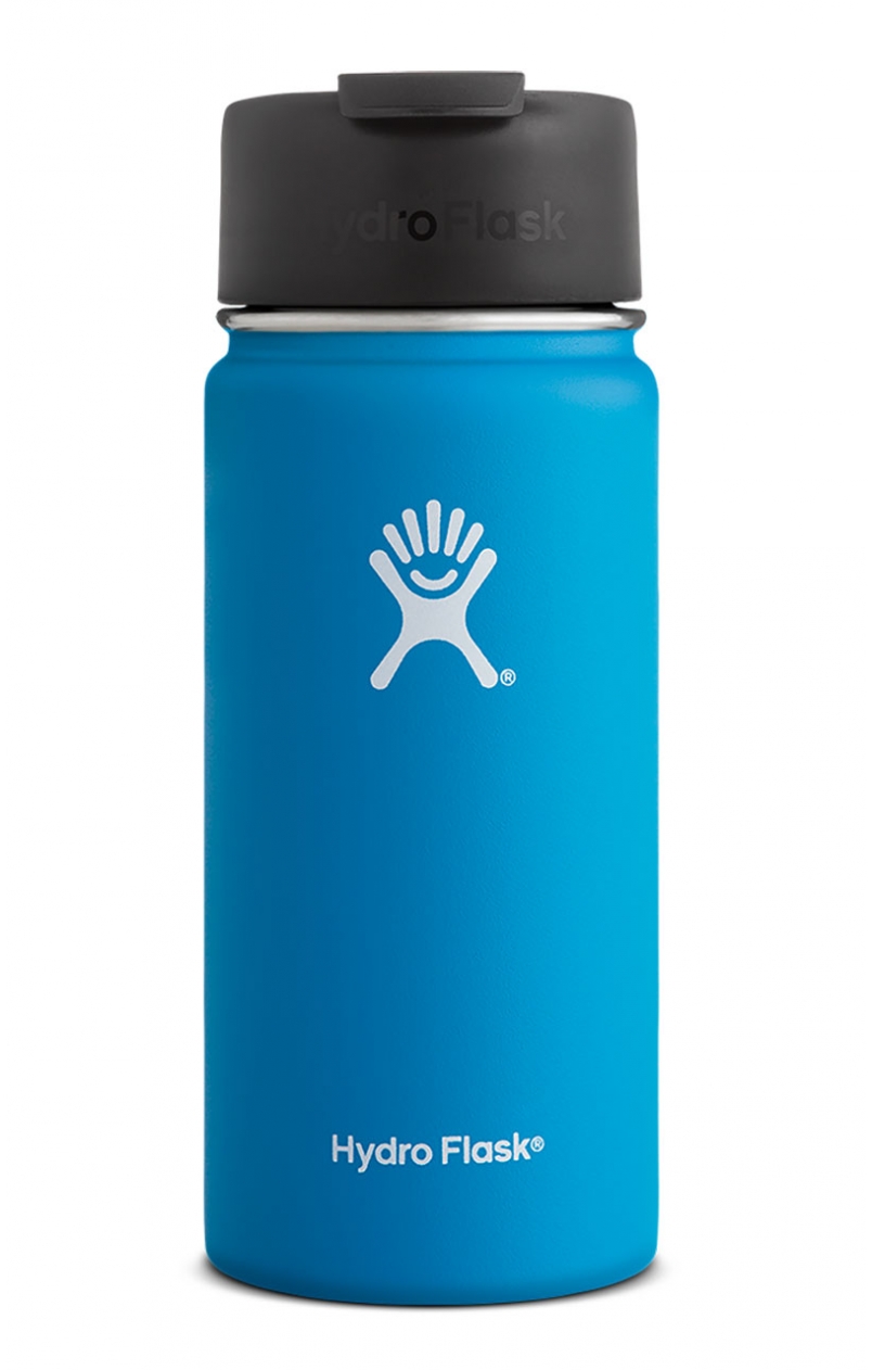 Hydro Flask 16oz Wide Mouth Insulated Water Bottle Lava Red W/ Flip Lid