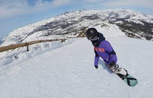 Riding off the top of mammoth. 